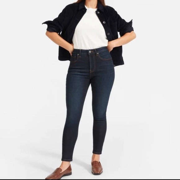 Everlane Denim - Everlane High Rise Dark Wash Classic Skinny Jeans